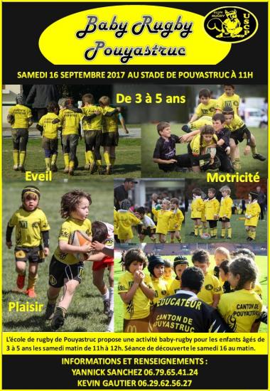 Affiche baby rugby 2017